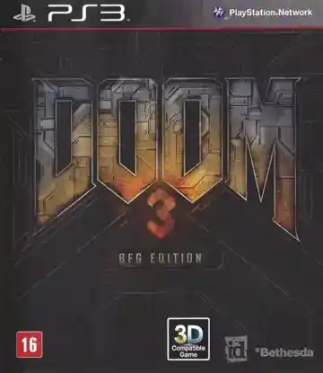 Doom 3 - BFG Edition (USA) (En,Fr,Es) (v1.01) (Disc) (Update) box cover front